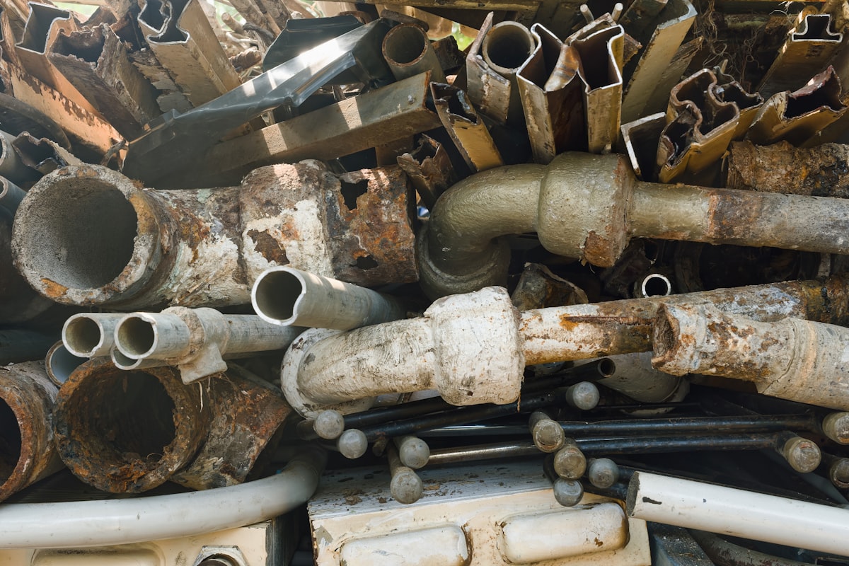 Industrial metal recovery yard
